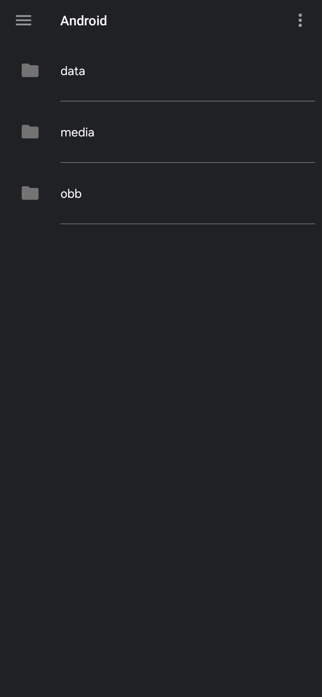 Screenshot do DocumentsUI