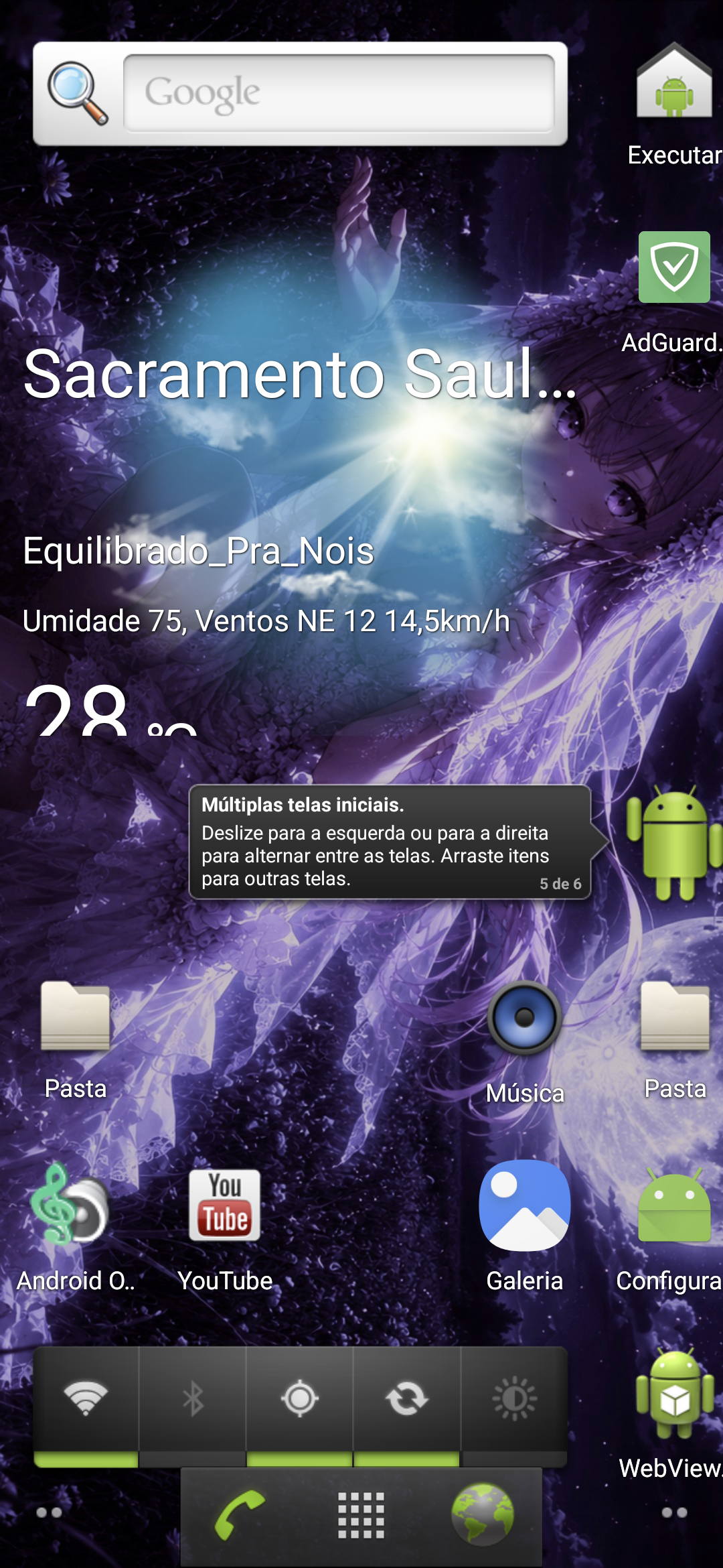 Screenshot do Launcher2 Honeycomb