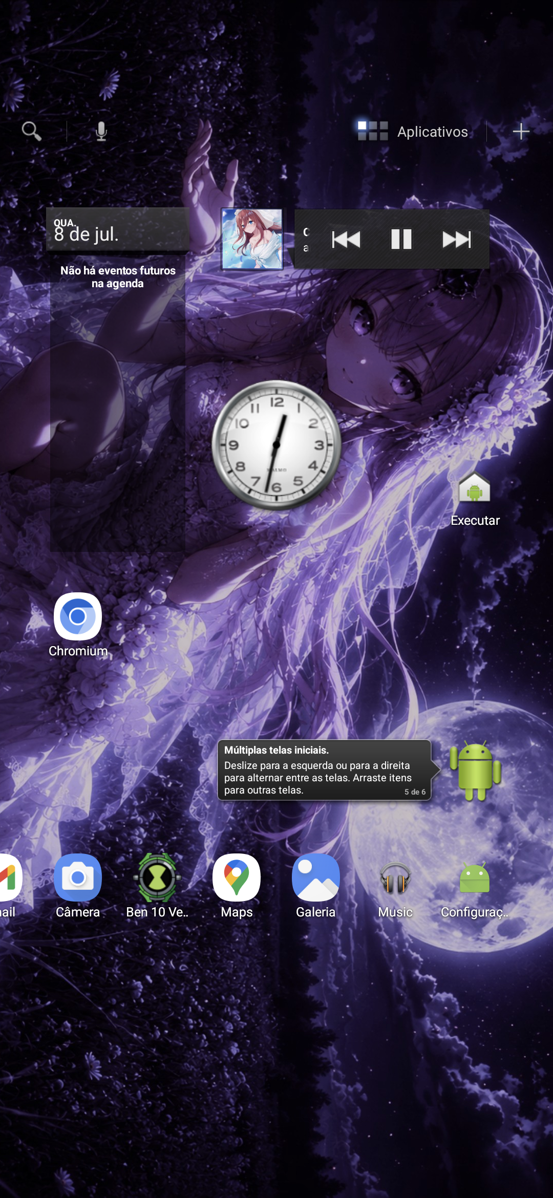 Screenshot do Launcher2 Motorola Xoom